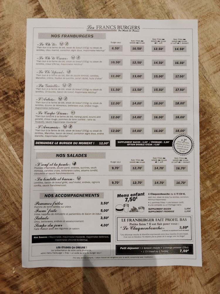 Les Francs Burgers - Menu Image 2